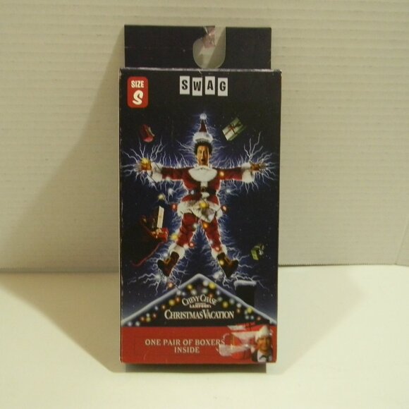 SWAG Boxers Christmas Vacation Edition Chevy Chase Lampoon's Sz. Small NIB - Picture 1 of 3